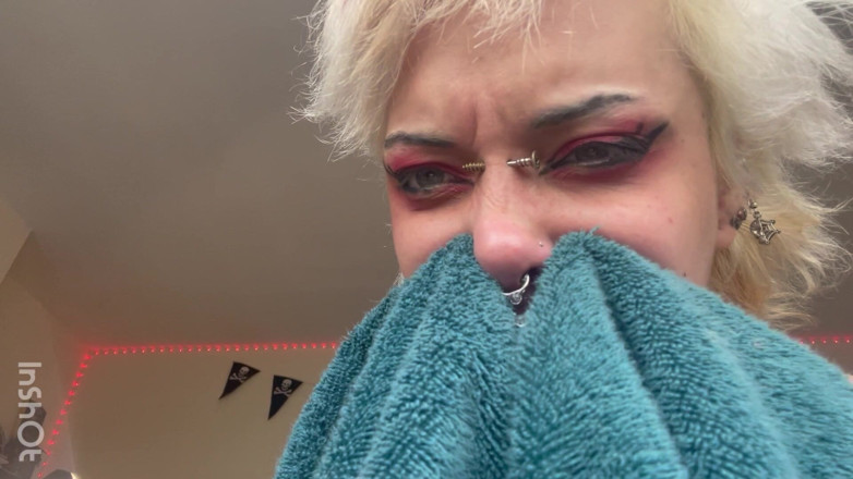 Glitterqueen1999: Nose Blowing Sneezing Coughing Snot Fetish Spit Compilation