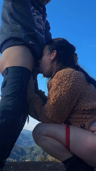Tour Guide Fucks Married Woman's Big Ass on the Mountain Peak