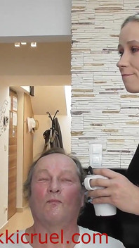 Wild Blonde MILF's Spitting in Their Slaves Mouth