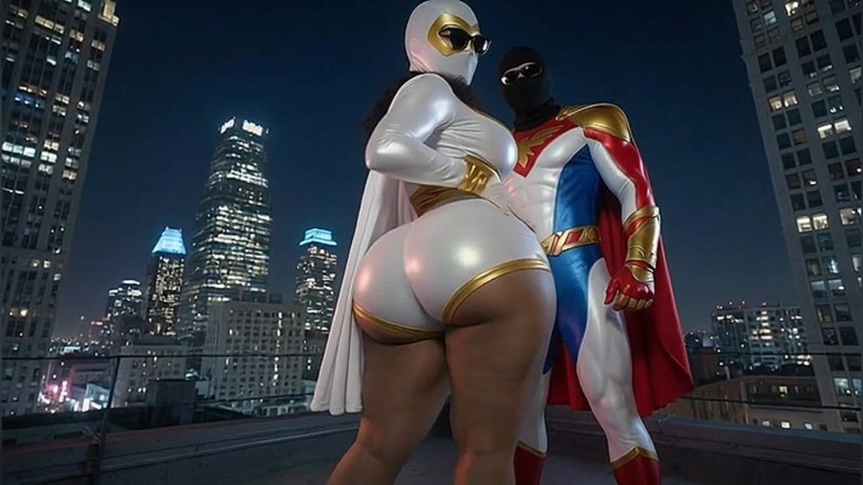 Animate golden: Piccola supereroina mostra e twerka il suo culo enorme