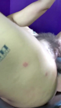 Gangbang and Chain Fucking for This Hairy-pussy Slut