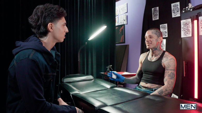 Men network: メン - 精液にインク - エンジェル・エリアス、イーサン