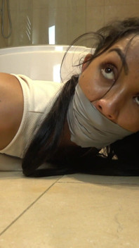 Courtney's Captivity: Taped up and Tape Wrap Gagged in Relentless Interrogation and Humiliation! (4k)