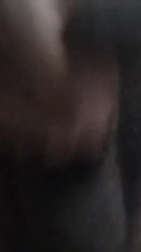 Masturbating,rubbing, and Slapping My Hairy Uncut Black Cock After Long Time