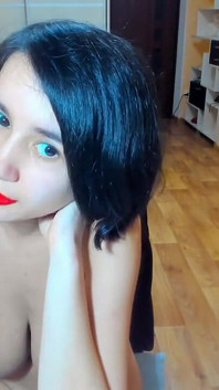 Sweet Brunette Myla_angel Performs Hot Long Tits Show! Tits Pinch, Press, Suck and More!