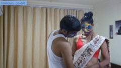 the last man: Indischer Künstler bhabhi in Sari geht wild