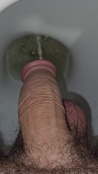 Me Pissing in the Toilet - Closeup Cock POV