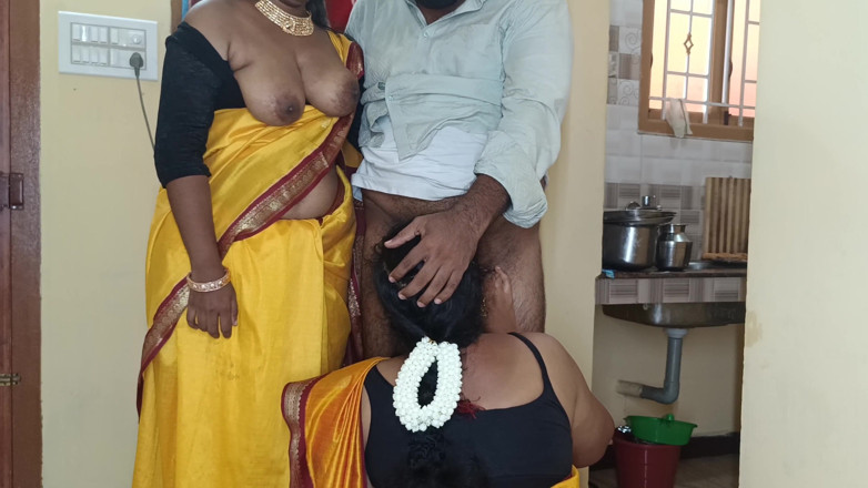 Pushpa porn: Seks bertiga panas