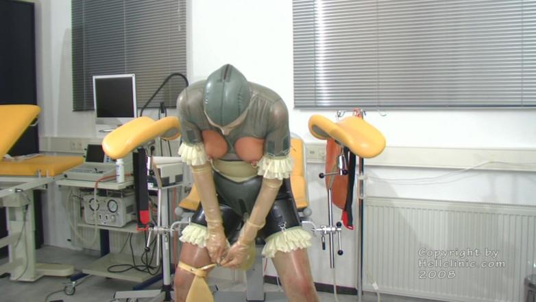 Rubber & Clinic Studio - 1ATOYS: Pisspants - full rubber gyn pissing