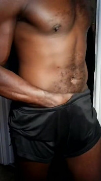 Wearing My Black Box Shorts, with a Surprise Revealed Towards the End.