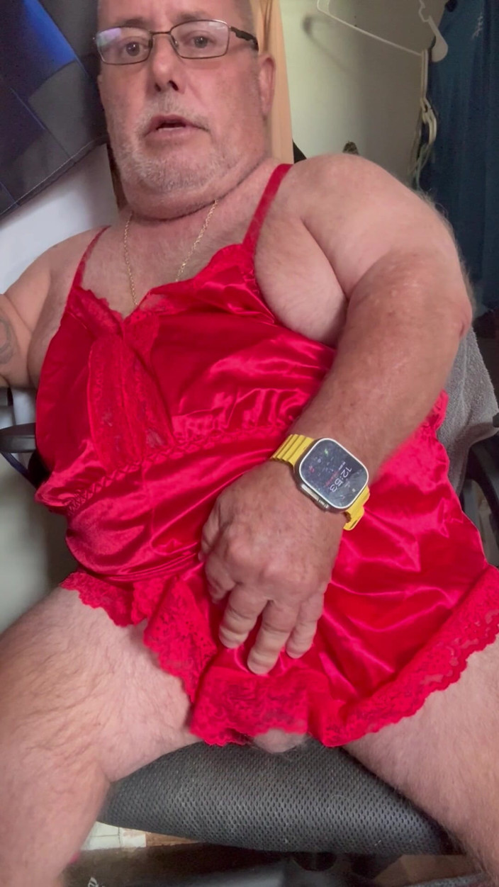 Mark Fletcher: Mark Fletcher Wearing New Lingerie Jerking My Cock