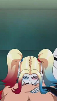 Harley Quinn suge și călărește pula