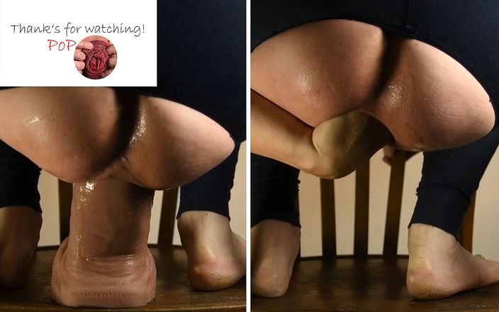 Dildo Prolapse Show: ポプープープ。Hankeys - Rentman 3xl dildo deep on chair in my ass - 脱出 &amp;amp; バラのつぼみ