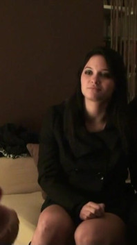 Busty amateur teen gets banged in threesome