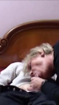 Threesome action with two mature ladies