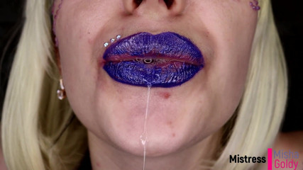 Goddess Misha Goldy: Giantess Drooling and Cumming Before Eating You Alive