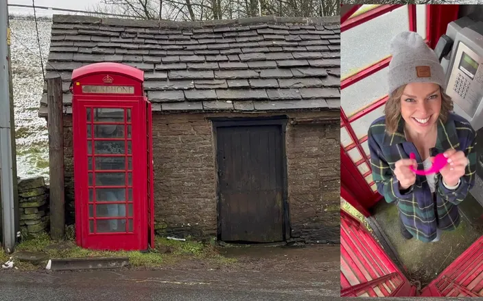 Serenity Cox: Cumming Hard in the Red Telephone Box with Lush Remote...