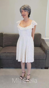 Sadie in a Polka Dot Dress