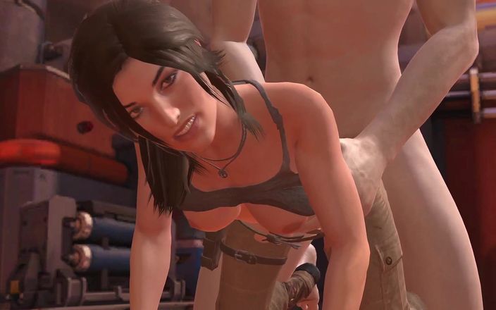 Wraith ward: Lara Croft prend une bite géante dans le cul : parodie...