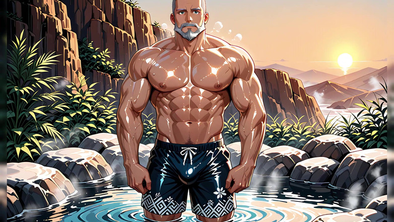 Erotic Man: Pria berotot ai lagi asik mixing softcore bulges