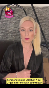 Femdom Edging JOI Ruin Your Orgasm for Me with Countdown.
