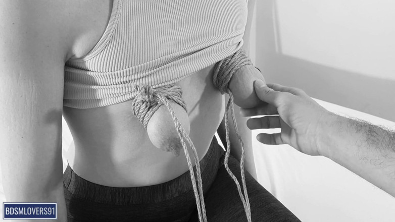 Bdsmlovers91: Small Tits Shibari Predicament Bondage
