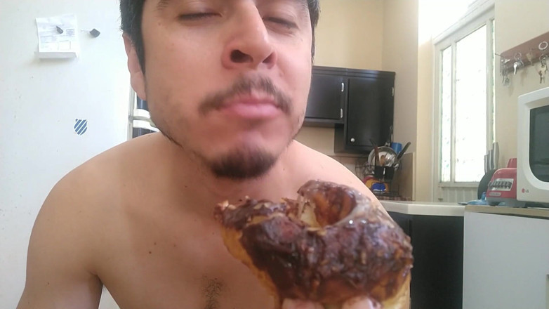 Tabasco Jake: Handsome Jerking off Cumming on Donut - the Infamous Donut Video...