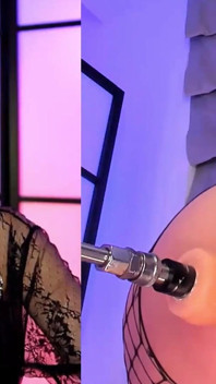 Blondă cu cameră dublă vedere de la mașina ei de futut