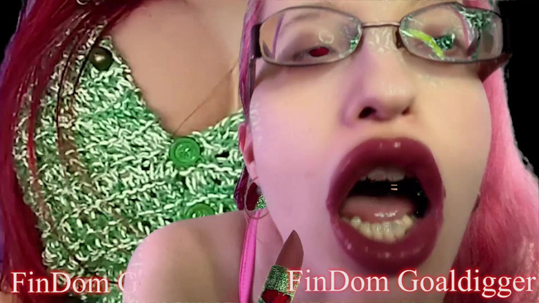 FinDom Goaldigger: Transformación en lápiz labial