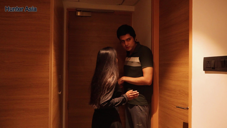 Hunter Asia: Guy Cheating His Girlfriend by Fucking Her Room-mate Friend