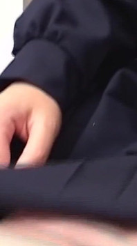 Brunette Asian Teen in Uniform Takes Hard Cock