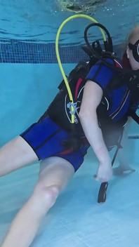 Bound Beneath the Surface - Scuba Tease & Rope Play in Vintage Wetsuit
