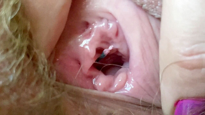 Cuteblonde666: Extreme nahaufnahme großer kitzler vagina arschloch mund riesin fetisch video...