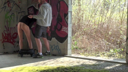 MASCULINE BOYS STUDIO: Seyx Arab fucked by bear in outdoor cruising