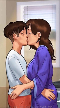 Summertime saga: stepmom teaches her stepson hot to kiss ep 169