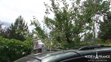 Nude in France: Short Haired Busty French MILF Helps a Taxi Driver Relieving...