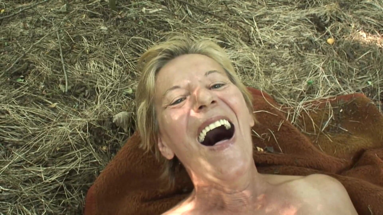 Mature Climax - 100% Mature Videos: Hairy mature slut gets doggystyled outdoors