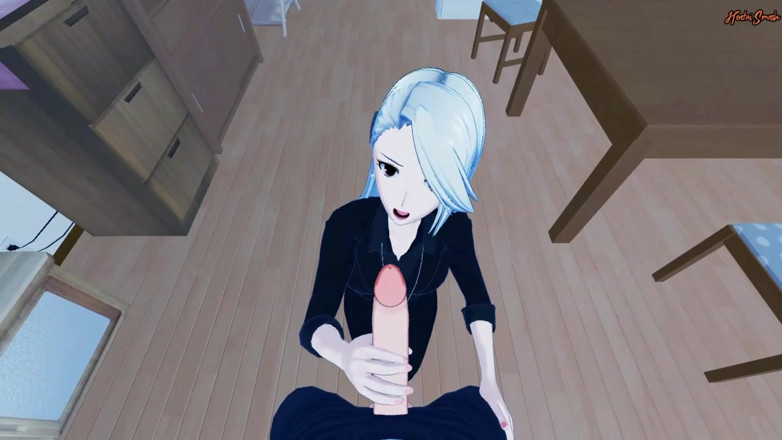 Hentai Smash: Sae Niijima deepthroats your cock and swallows a load of...
