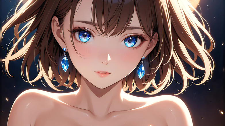 LustRender: Quiet joy: una bella giovane donna nella luce magica