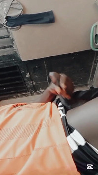 Foreman Playing with His Big Cock at Work