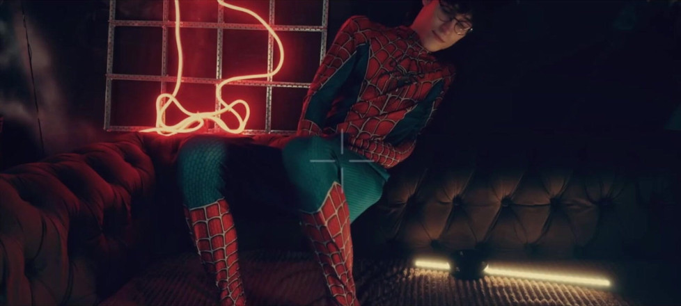HotDogs studio: Spider Man Costume. Bottom Boy a Pose. Ass Hole