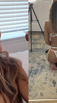 Une MILF sexy suce une grosse bite noire