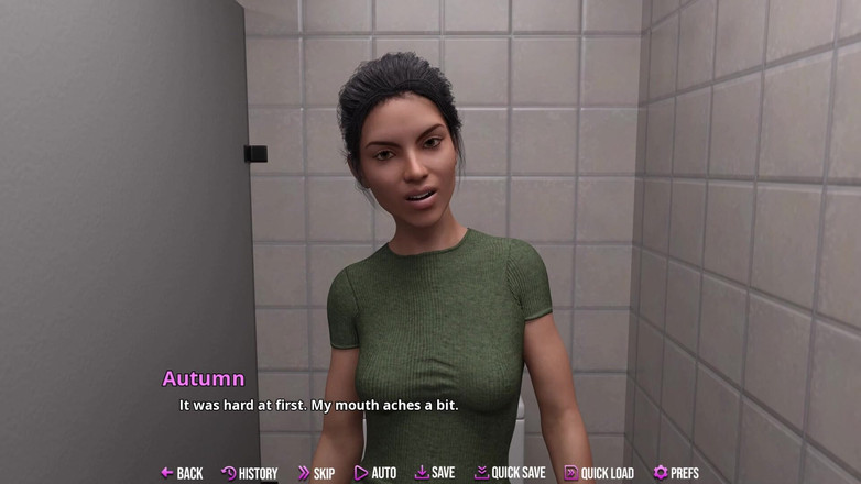 LustSaga: College Kings 135 - Autumn menghisap batang Alex seperti lollipop