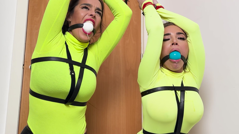 Latina Fetish: 被不可避免的恶棍束缚抓住了超级英雄拉丁和艾玛的斗争（4k）