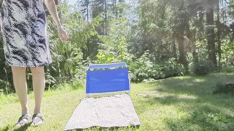 Morgan Shipley: Suntanning in My Yard