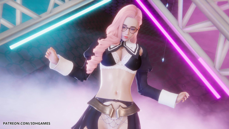 3D-Hentai Games: Love it - เซราฟินเปลื้องผ้าเซ็กซี่
