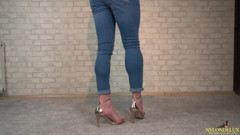 Fishnet Jean and High Heels