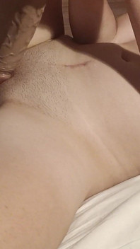 Solo Dildo Sex in Bed