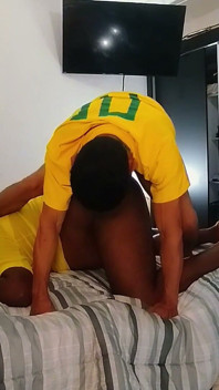 Amigo Baixinho Dotado Fudendo Meu Cu Antes Do Jogo