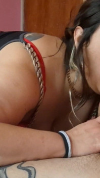 Hot BBW Couple Blowjob - Extreme Deepthroat & Swallowing Load
